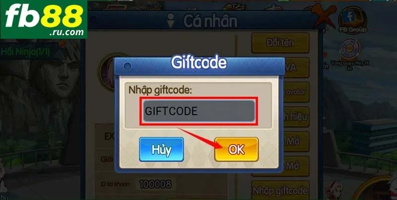 Đơn giản khi sử dụng code miễn phí tại FB88